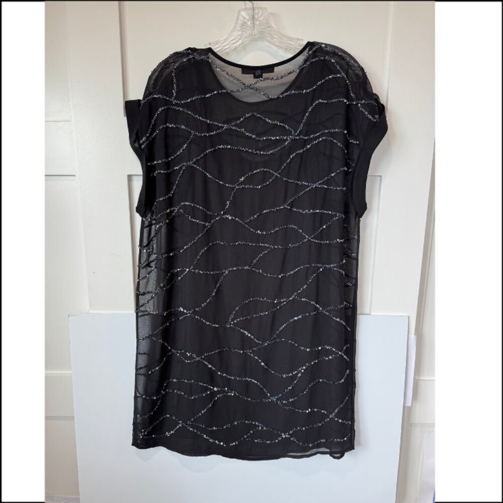 All Saints Black with Sequins Dress XS